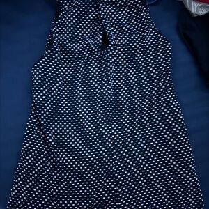 Elegant Black and White Polka Dot Dress